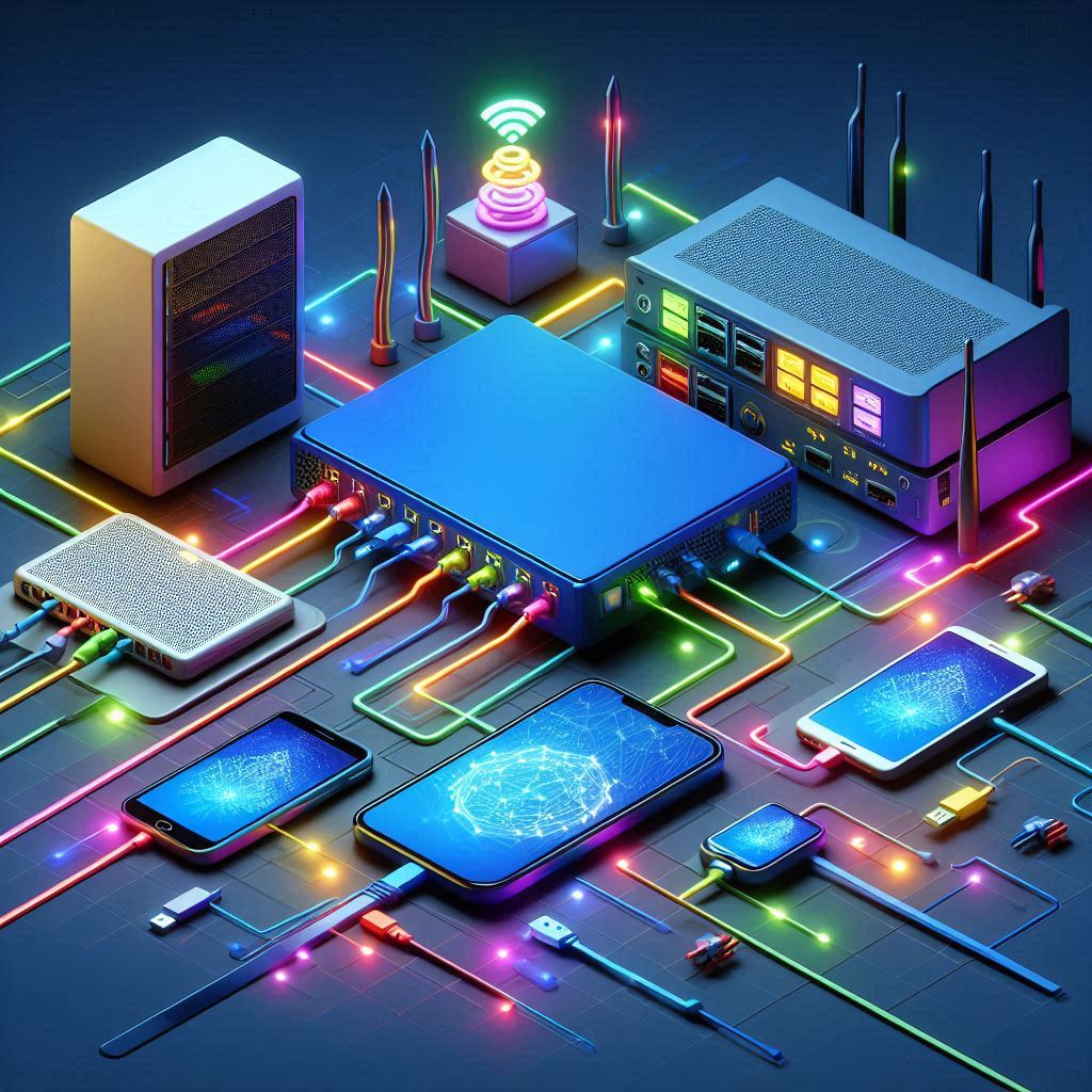 Network connections between devices